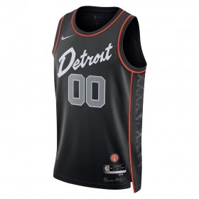 Dres Detroit Pistons Prilagođeni Nike 2023-24 City Edition Crno Swingman